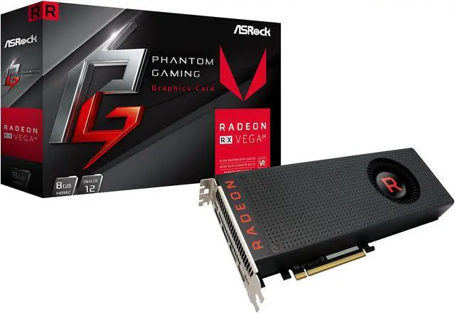 Alt view image 7 of 7 - ASRock Phantom Gaming X Radeon RX Vega 64 8GB HBM2 PCI Express 3.0 x16 Graphics Card VEGA 64 8G