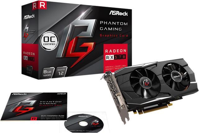 Alt view image 8 of 9 - ASRock Phantom Gaming D Radeon RX 570 8GB GDDR5 PCI Express 3.0 x16 Graphics Card RX570 8G OC