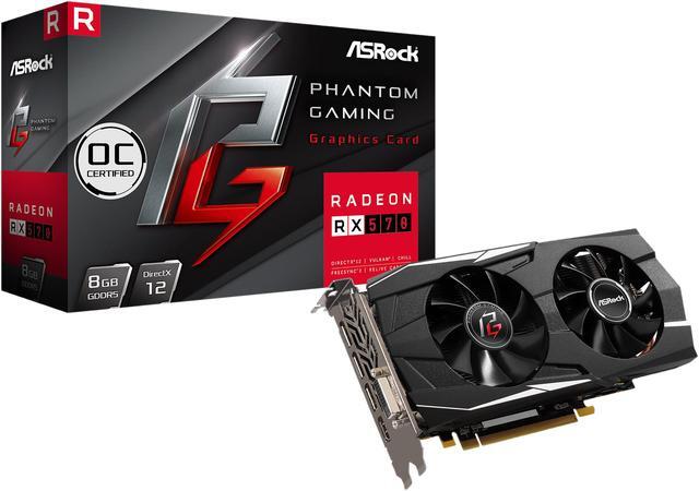 Alt view image 9 of 9 - ASRock Phantom Gaming D Radeon RX 570 8GB GDDR5 PCI Express 3.0 x16 Graphics Card RX570 8G OC
