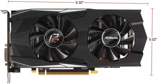 Alt view image 4 of 6 - ASRock Phantom Gaming D Radeon RX 570 4GB GDDR5 PCI Express 3.0 x16 Graphics Card RX570 4G