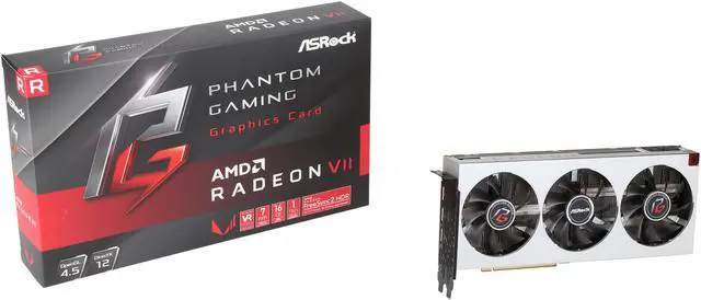 Alt view image 6 of 6 - ASRock Phantom Gaming X Radeon VII 16GB HBM2 PCI Express 3.0 x16 Graphics Card Radeon VII 16G