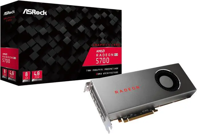 Alt view image 10 of 11 - ASRock Radeon RX 5700 8GB GDDR6 PCI Express 4.0 x16 Graphics Card RX 5700 8G