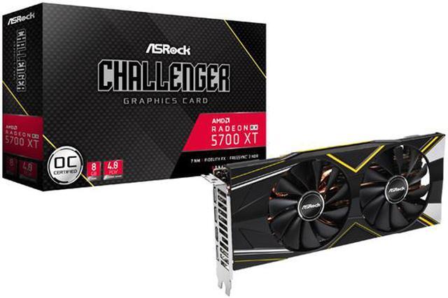 Alt view image 9 of 9 - ASRock Radeon RX 5700 XT Challenger D 8G OC PCI Express 4.0 Video Card