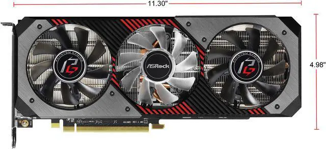 Alt view image 4 of 9 - ASRock Phantom Gaming D Radeon RX 5700 XT 8G OC Video Card, RX5700XT PGD 8GO