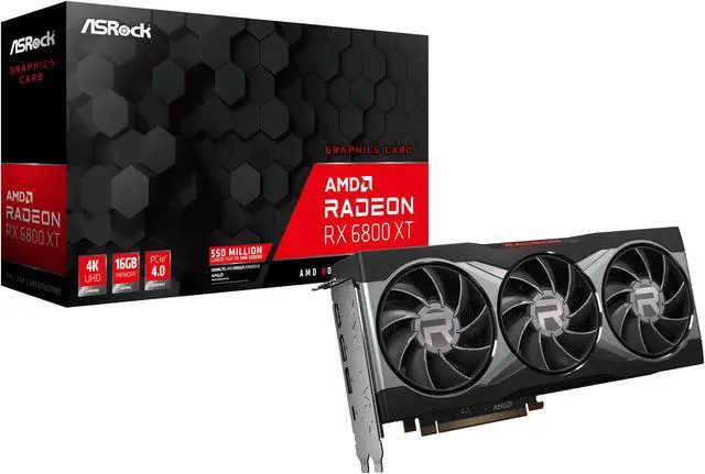 Alt view image 7 of 7 - ASRock Radeon RX 6800 XT Gaming Graphics Card with 16GB GDDR6 AMD RDNA 2