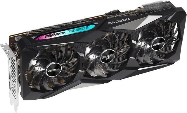 Alt view image 6 of 10 - ASRock Radeon RX 6800 Challenger Pro Gaming Graphics Card with 16GB GDDR6, AMD RDNA 2 (RX6800 CLP 16GO)