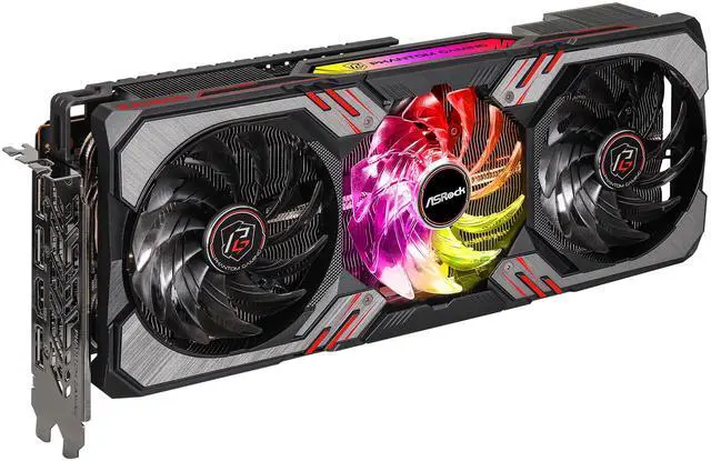 Alt view image 5 of 8 - ASRock Radeon RX 6700 XT Phantom Gaming D Graphic Card, 12GB GDDR6 VRAM, AMD RDNA2 (RX6700XT PGD 12GO)