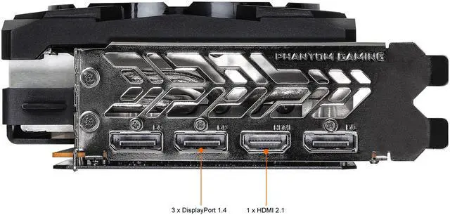 Alt view image 4 of 8 - ASRock Radeon RX 6700 XT Phantom Gaming D Graphic Card, 12GB GDDR6 VRAM, AMD RDNA2 (RX6700XT PGD 12GO)