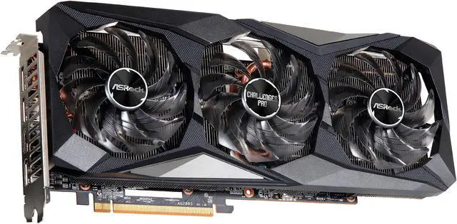 Alt view image 6 of 8 - ASRock Radeon RX 6700 XT Challenger Pro Gaming Graphic Card, 12GB GDDR6 VRAM, AMD RDNA2 (RX6700XT CLP 12GO)