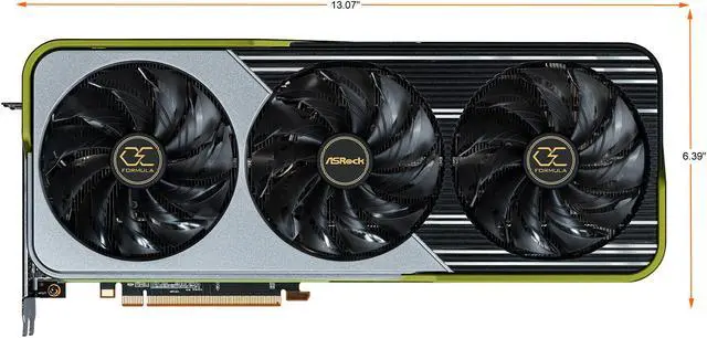 Alt view image 4 of 8 - ASRock OC Formula Radeon RX 6900 XT 16GB GDDR6 PCI Express 4.0 ATX Graphics Card RX6900XT OCF 16G