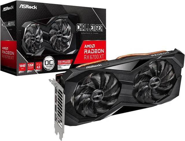 Alt view image 8 of 8 - ASRock Challenger D Radeon RX 6700 XT 12GB GDDR6 PCI Express 4.0 Graphics Card RX6700XT CLD 12GO