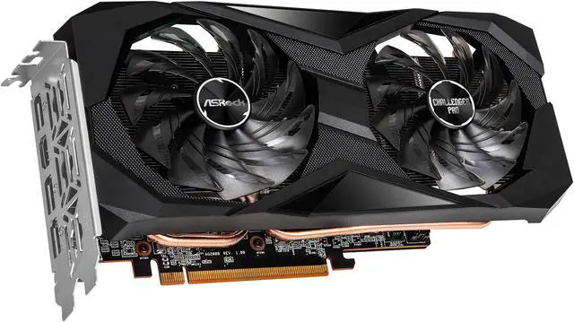 Alt view image 4 of 14 - ASRock Challenger D Radeon RX 6600 XT 8GB GDDR6 PCI Express 4.0 Graphics Card RX6600XT CLD 8GO