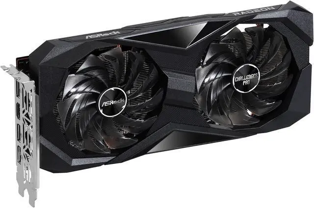 Alt view image 5 of 14 - ASRock Challenger D Radeon RX 6600 XT 8GB GDDR6 PCI Express 4.0 Graphics Card RX6600XT CLD 8GO