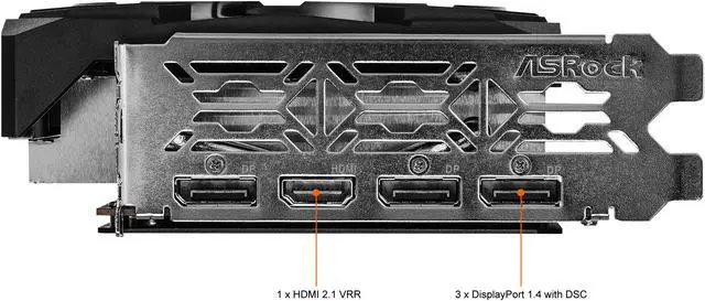 Alt view image 6 of 10 - ASRock Phantom Gaming D Radeon RX 6600 XT 8GB GDDR6 PCI Express 4.0 Graphics Card RX6600XT PGD 8GO