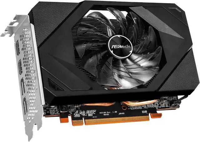 Alt view image 2 of 7 - ASRock Radeon RX 6600 8GB PCI Express 4.0 Graphics Card RX6600 CLI 8G