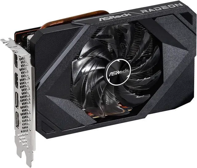 Alt view image 3 of 7 - ASRock Radeon RX 6600 8GB PCI Express 4.0 Graphics Card RX6600 CLI 8G