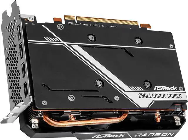 Alt view image 5 of 7 - ASRock Radeon RX 6600 8GB PCI Express 4.0 Graphics Card RX6600 CLI 8G