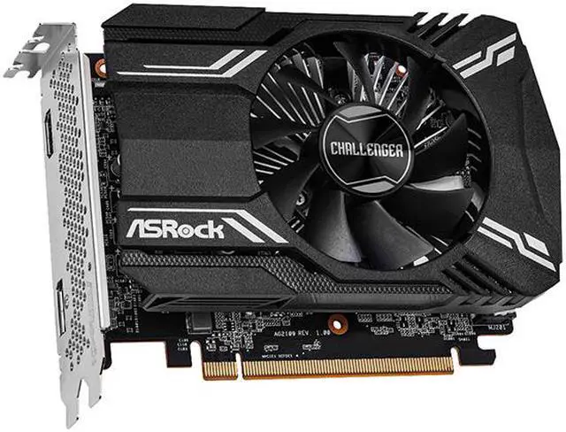 Alt view image 4 of 7 - ASRock Challenger Radeon RX 6400 4GB GDDR6 PCI Express 4.0 ITX Graphics Card RX6400 CLI 4G