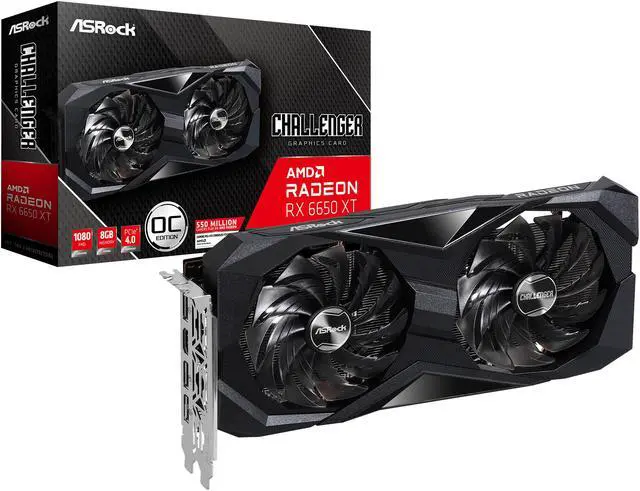 Alt view image 10 of 10 - ASRock Challenger D Radeon RX 6650 XT 8GB GDDR6 PCI Express 4.0 Graphics Card RX6650XT CLD 8GO