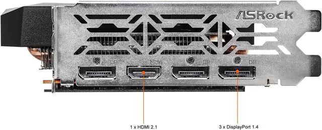 Alt view image 7 of 9 - ASRock Challenger D Radeon RX 6650 XT 8GB GDDR6 PCI Express 4.0 Graphics Card RX6650XT CLD 8GO