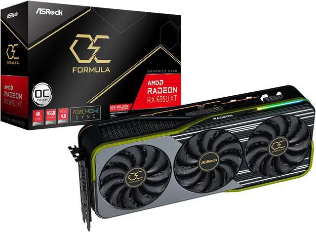 Alt view image 8 of 8 - ASRock OC Formula Radeon RX 6950 XT 16GB GDDR6 PCI Express 4.0 Graphics Card RX6950XT OCF 16G