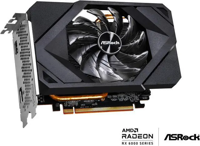 Alt view image 4 of 6 - ASRock Challenger Radeon RX 6500 XT 4GB GDDR6 PCI Express 4.0 ITX Graphics Card RX6500XT CLI 4G