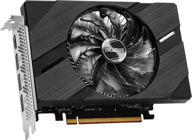 Alt view image 5 of 6 - ASRock Challenger Arc A380 6GB GDDR6 PCI Express 4.0 ITX Video Card A380 CLI 6G OC