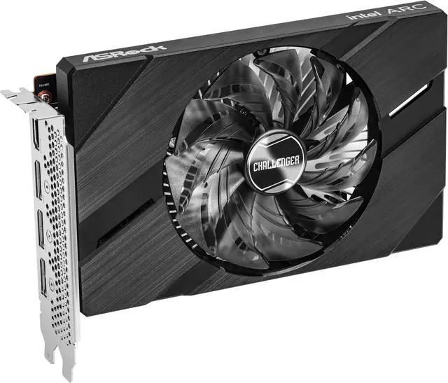 Alt view image 6 of 6 - ASRock Challenger Arc A380 6GB GDDR6 PCI Express 4.0 ITX Video Card A380 CLI 6G OC