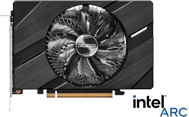 Alt view image 3 of 6 - ASRock Challenger Arc A380 6GB GDDR6 PCI Express 4.0 ITX Video Card A380 CLI 6G OC