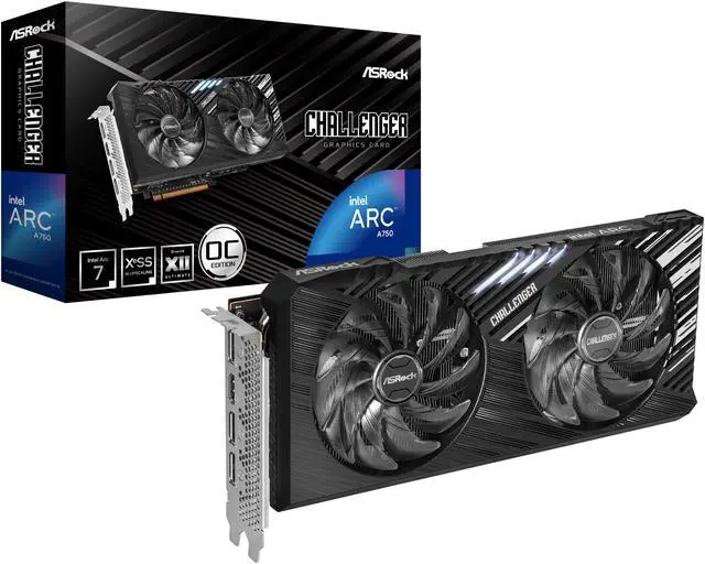 Alt view image 8 of 8 - ASRock Challenger Arc A750 Graphics Card A750 CL SE 8GO