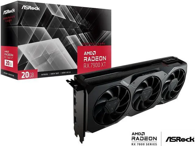 Alt view image 5 of 5 - ASRock Radeon RX 7900 XT 20GB GDDR6 PCI Express 4.0 Video Card RX7900XT 20G