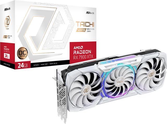 Alt view image 8 of 7 - ASRock Taichi White Radeon RX 7900 XTX 24GB GDDR6 PCI Express 4.0 x16 ATX Graphics Card RX7900XTX TCW 24GO