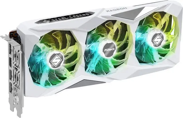 Alt view image 3 of 7 - ASRock Steel Legend Radeon RX 7600 8GB GDDR6 PCI Express 4.0 x8 ATX Graphics Card RX7600 SL 8GO