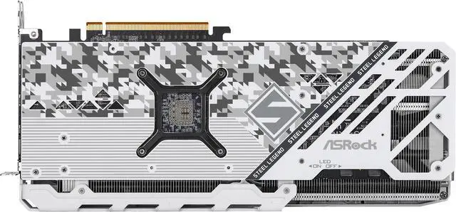 Alt view image 5 of 10 - ASRock STEEL LEGEND Radeon RX 7800 XT 16GB GDDR6 PCI Express 4.0 x16 ATX Graphics Card RX7800XT SL 16GO