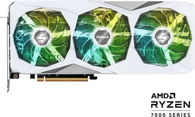Alt view image 2 of 10 - ASRock STEEL LEGEND Radeon RX 7800 XT 16GB GDDR6 PCI Express 4.0 x16 ATX Graphics Card RX7800XT SL 16GO