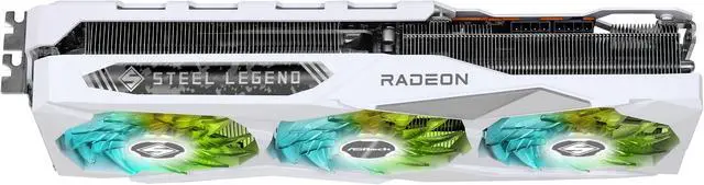 Alt view image 9 of 10 - ASRock STEEL LEGEND Radeon RX 7800 XT 16GB GDDR6 PCI Express 4.0 x16 ATX Graphics Card RX7800XT SL 16GO