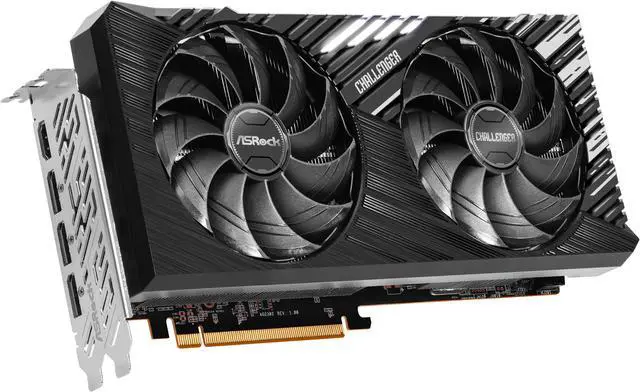Alt view image 4 of 9 - ASRock Challenger Radeon RX 7700 XT 12GB GDDR6 PCI Express 4.0 x16 ATX Graphics Card RX7700XT CL 12GO