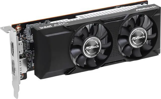 Alt view image 2 of 5 - ASRock Low Profile Arc A380 6GB GDDR6 PCI Express 4.0 ITX Graphics Card A380 LP 6G