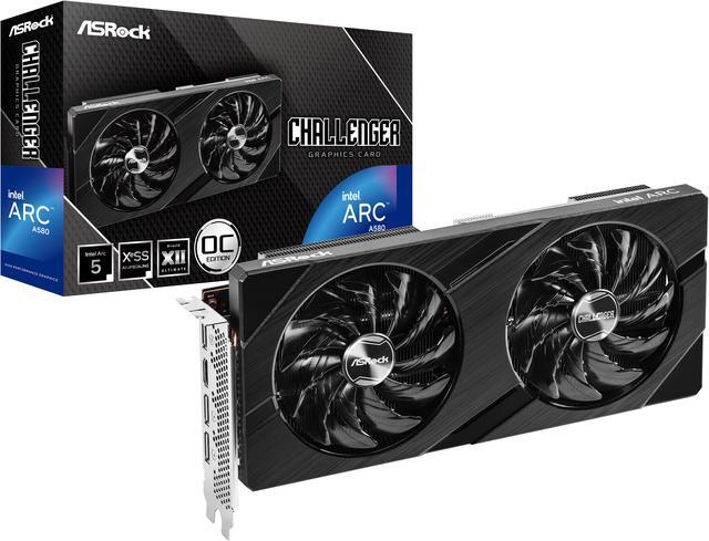 Alt view image 7 of 11 - ASRock Challenger Arc A580 8GB GDDR6 PCI Express 4.0 x16 ATX Graphics Card A580 CL 8GO