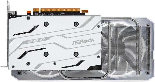Alt view image 4 of 9 - ASRock Radeon RX 6600 Challenger White 8GB GDDR6 PCI Express 4.0 Graphics Card RX6600 CLW 8G