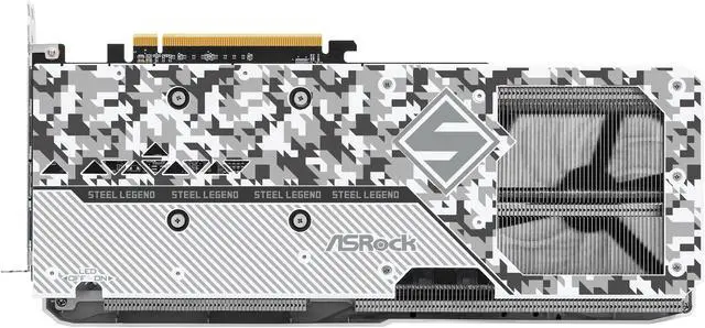 Alt view image 6 of 10 - ASRock Steel Legend Radeon RX 7600 XT 16GB GDDR6 PCI Express 4.0 x8 ATX Graphics Card RX7600XT SL 16GO