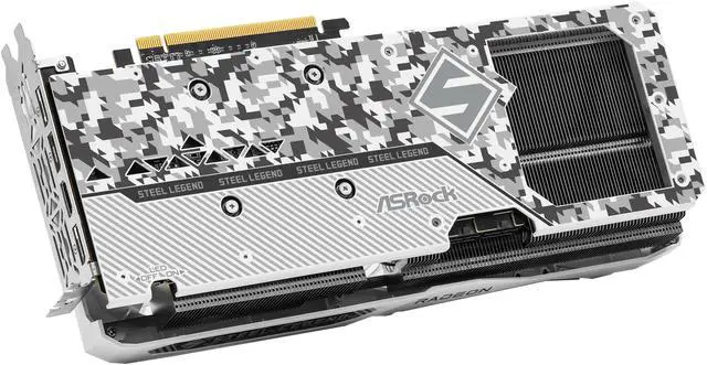 Alt view image 7 of 10 - ASRock Steel Legend Radeon RX 7600 XT 16GB GDDR6 PCI Express 4.0 x8 ATX Graphics Card RX7600XT SL 16GO