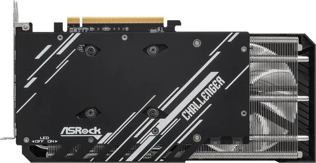 Alt view image 7 of 10 - ASRock Challenger Radeon RX 7600 XT 16GB GDDR6 PCI Express 4.0 x8 ATX Graphics Card RX7600XT CL 16GO