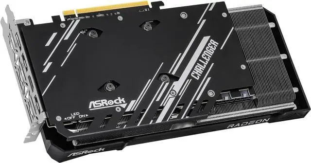 Alt view image 8 of 10 - ASRock Challenger Radeon RX 7600 XT 16GB GDDR6 PCI Express 4.0 x8 ATX Graphics Card RX7600XT CL 16GO