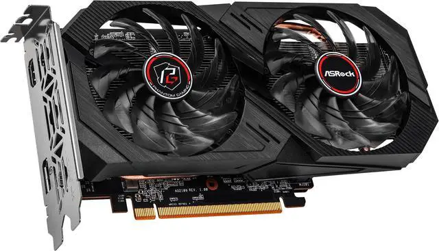Alt view image 7 of 7 - ASRock Phantom Gaming Radeon RX 6500 XT 8GB GDDR6 PCI Express 4.0 Graphics Card RX6500XT PG 8GO