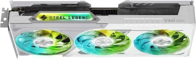 Alt view image 8 of 9 - ASRock STEEL LEGEND Arc B580 12GB GDDR6 PCI Express 4.0 x8 ATX Graphics Card B580 SL 12GO