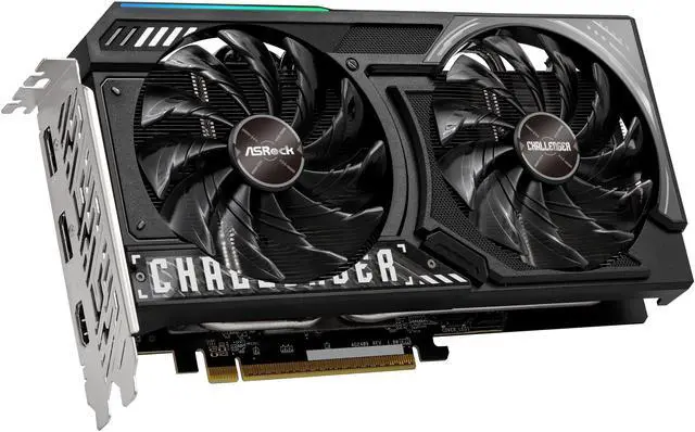 Alt view image 6 of 8 - ASRock Challenger Radeon RX 9060 XT 8GB GDDR6 PCI Express 5.0 x16 Graphics Card RX9060XT CL 8GO RX 9060XT