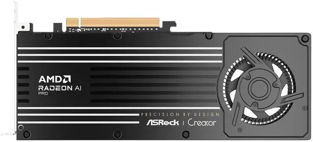 Alt view image 4 of 6 - ASRock Creator Radeon AI PRO R9700 32GB GDDR6 PCI Express 5.0 x16 Graphics Card R9700 CT 32G