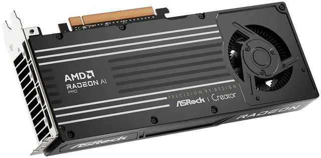 Alt view image 5 of 6 - ASRock Creator Radeon AI PRO R9700 32GB GDDR6 PCI Express 5.0 x16 Graphics Card R9700 CT 32G