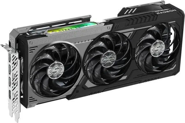 Alt view image 2 of 9 - ASRock Steel Legend Radeon RX 9070 XT 16GB GDDR6 PCI Express 5.0 x16 Graphics Card RX9070XT SLD 16G